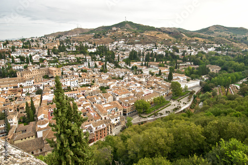 View of Granada city. Andalisia. Spain.