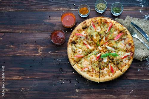 pizza on the table