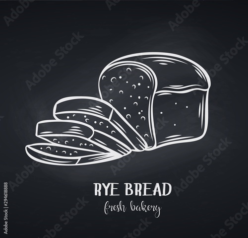 Rye bread, chalkboard style