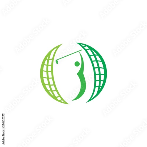 golf logo vector