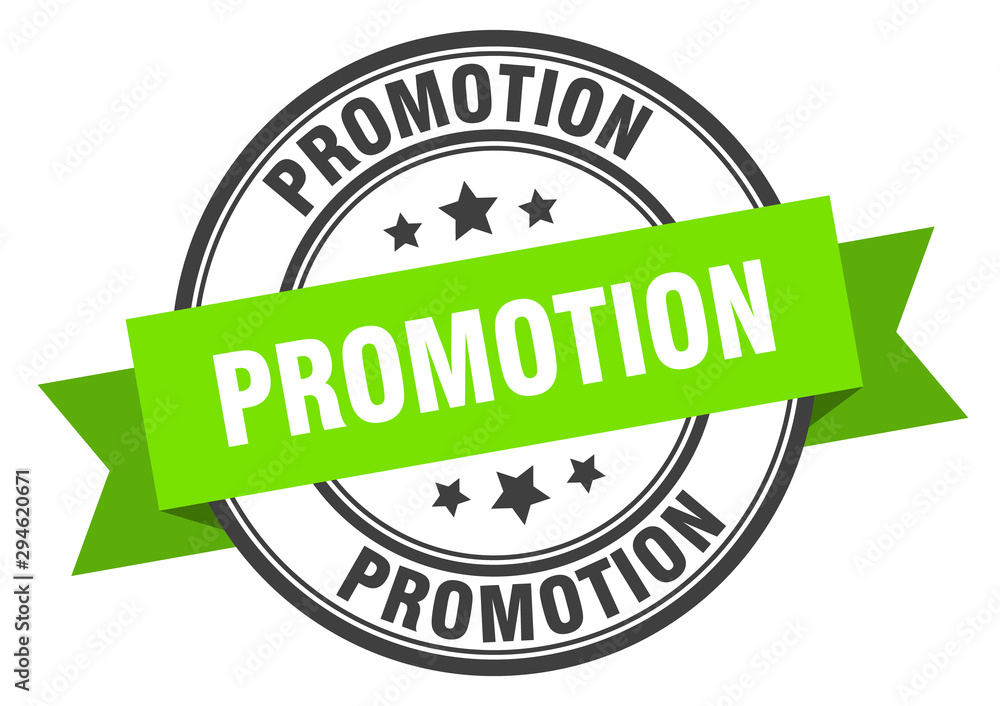 promotion label. promotion green band sign. promotion promotion label. promotion green band sign. promotion