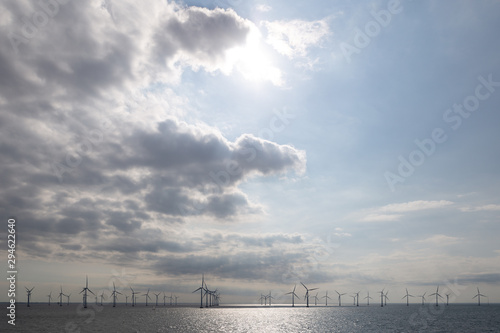 Offshore Windpark Lillgrund  Schweden   D  nemark - Windr  der - Strom - Energie - Elektrizit  t - Meer