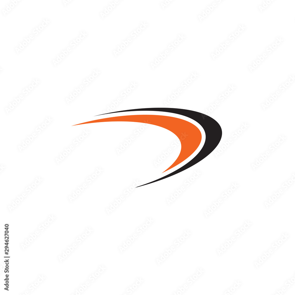Boomerang weapon icon logo design vector template