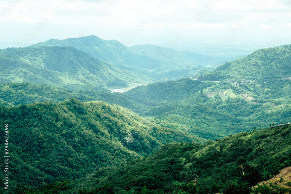 View of Mountains at Khao Kho District Phetchabun Province, northern Thailand. 