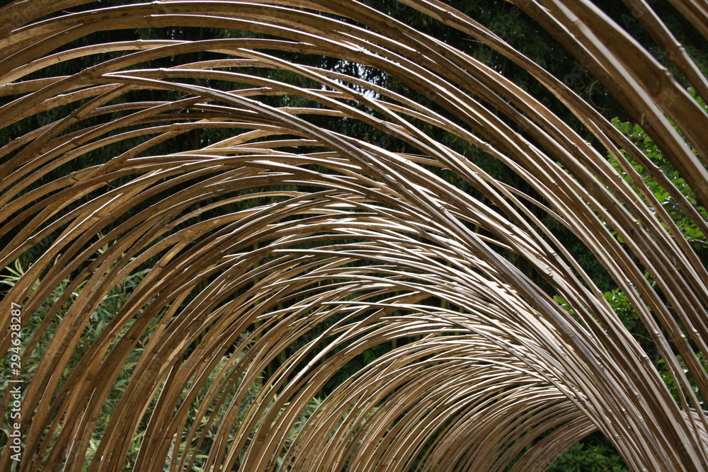 Fototapeta premium détail d'une construction en bambous