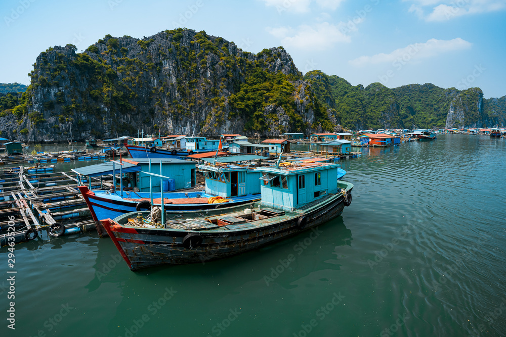 Fishing boat, Halong Bay, Vietnam, Travel Asia