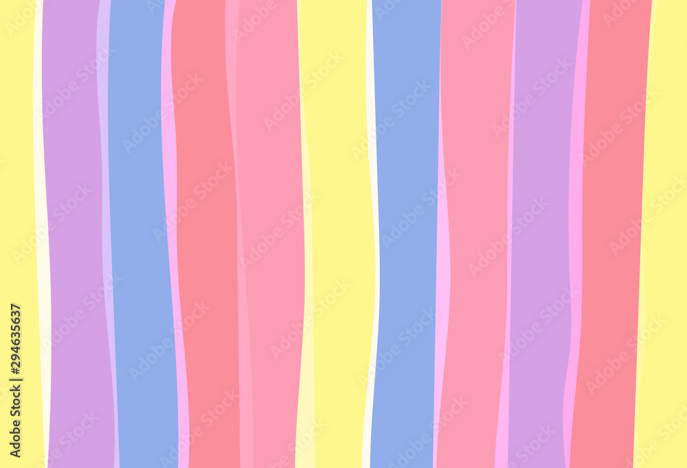 Wavy stripes, Thick hand drawn uneven waves vector pattern, Striped abstract template, Cute wavy streaks texture.