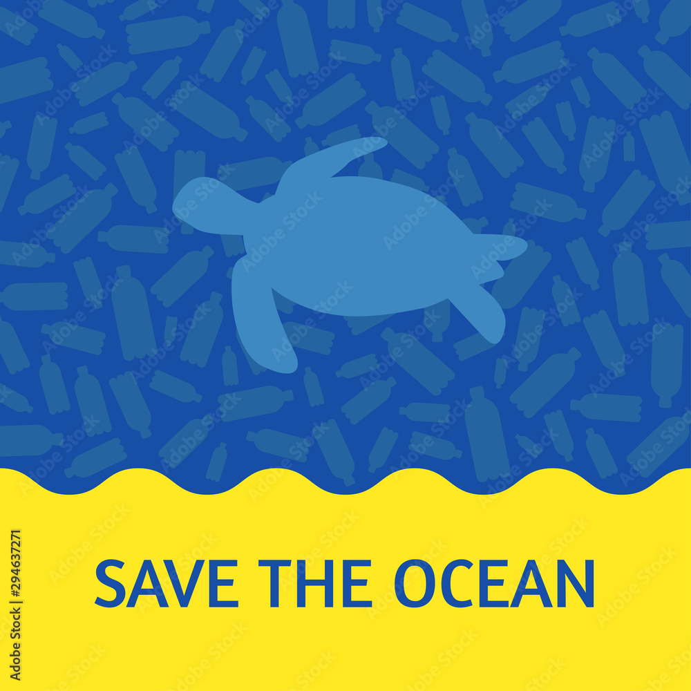 Save the planet square vector image. The environment protection vector design for a poster, flyer print. Plastic free and zero waste theme Save the planet square vector image. The environment protection vector design for a poster, flyer print. Plastic free and zero waste theme