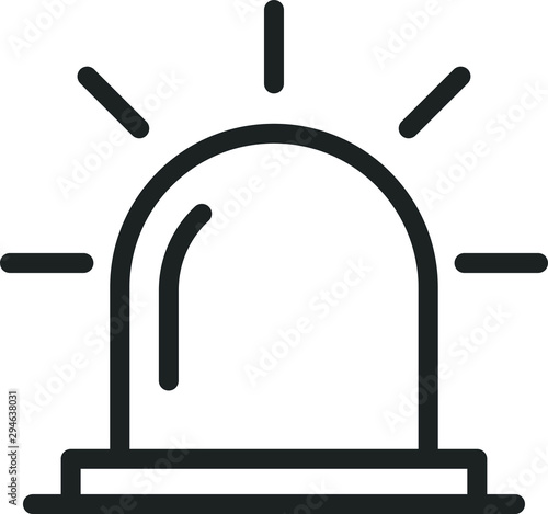 illustration vector icon of siren