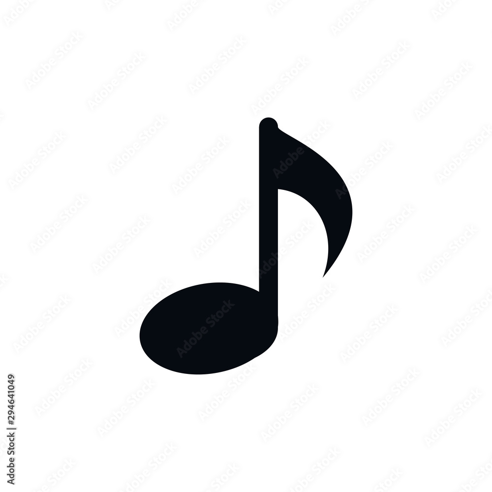 musical notes icon trendy flat design musical notes icon trendy flat design