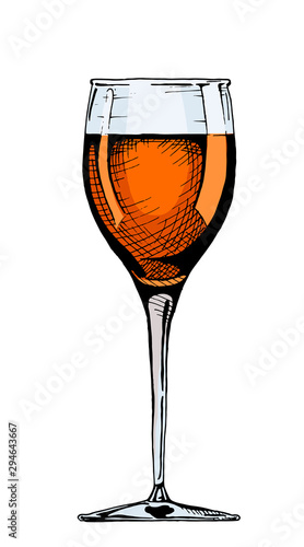 illustration of wine glass