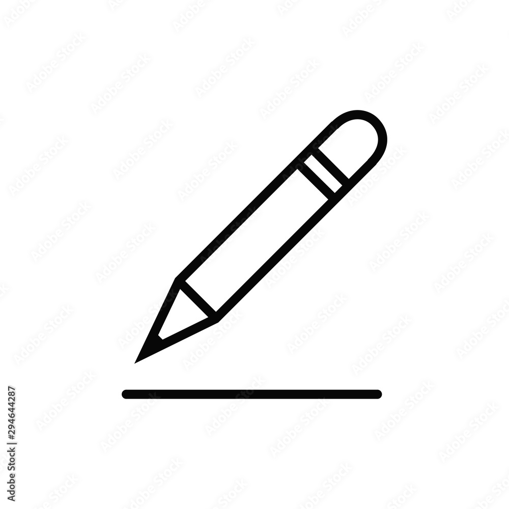 Fototapeta premium pencil icon vector trendy style