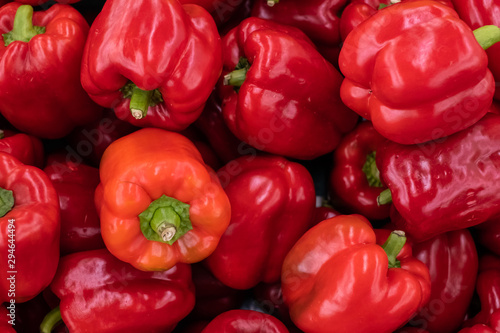 Red bell peppers paprika, natural background