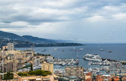 Vintage panorama of Monte Carlo, Monaco. © Василий Комарницкий