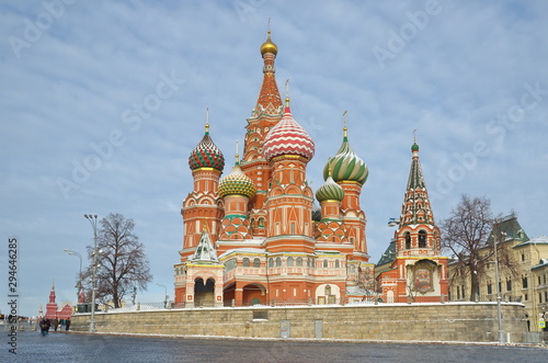 St. Basil's Cathedral on Red square in Moscow, Russia