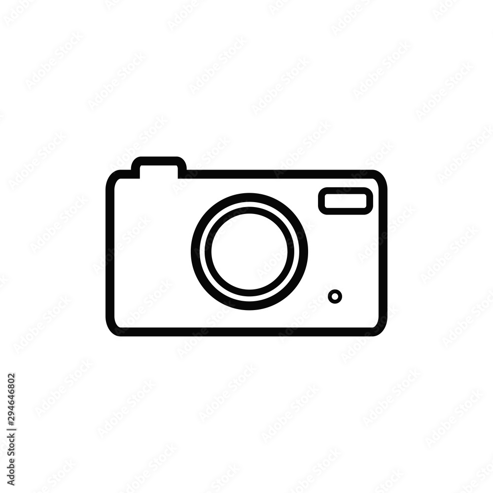 photo icon trendy flat design