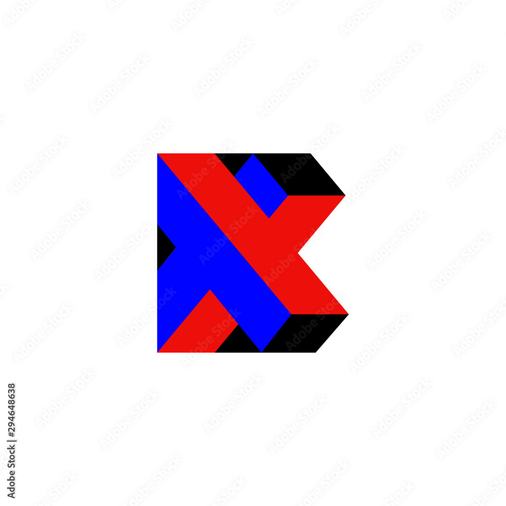 Abstract Letter B logo design with Block aspect, letter B logo template .vector Abstract Letter B logo design with Block aspect, letter B logo template .vector