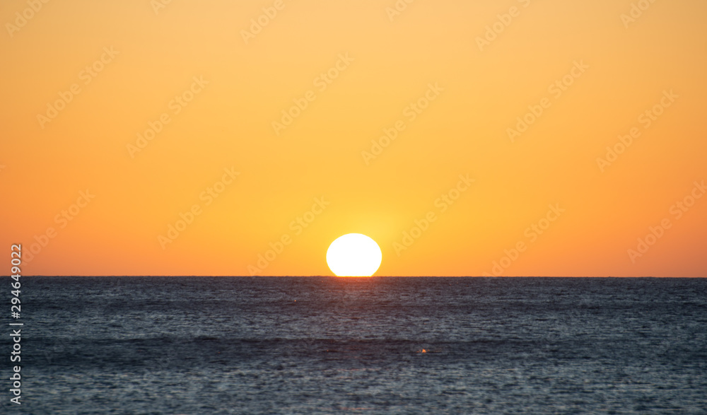 Coucher de soleil plage de la Perle Basse Terre Guadeloupe France