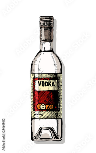 bottle of vodka