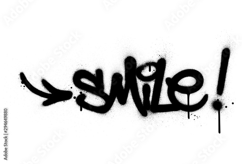GraffitiSmileWordSprayed