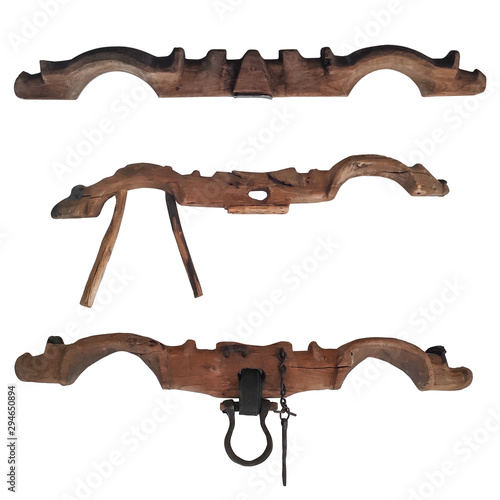 Wallpaper Mural Bow Yoke For Oxen. Wooden beam. Working in pairs.To yoke a pair of oxen Torontodigital.ca