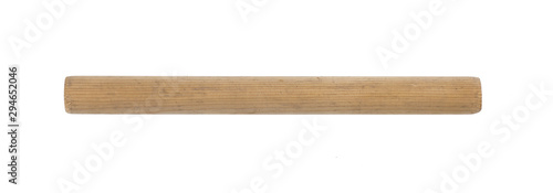 rolling pin, wooden stick on a white background