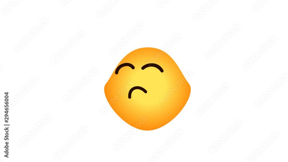 the animated smiley was offended. alpha channel looped the animated smiley was offended. alpha channel looped