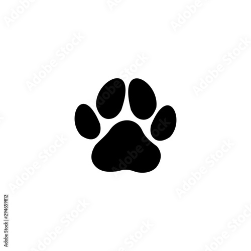 paw print icon vector design symbol