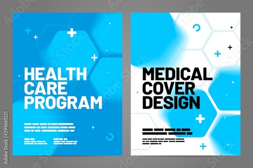 Template design with abstract background for medical layout. Vector design A4 size for poster, flyer or cover.