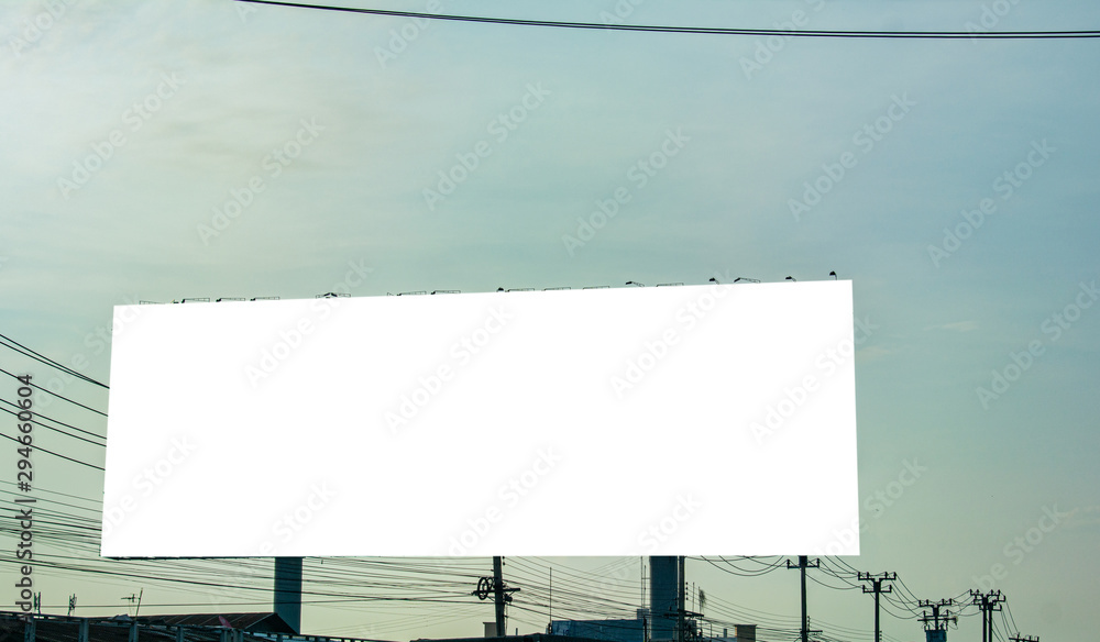 Obraz premium billboard blank and blue sky