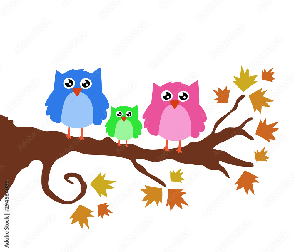 Cute Cartoon Owls Cute Cartoon Owls