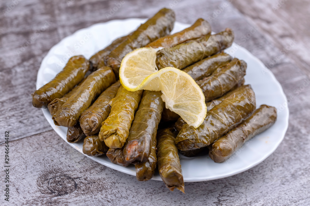 Traditional Turkish Food, Stuffed Leaves (Yaorak Sarması) Traditional Turkish Food, Stuffed Leaves (Yaorak Sarması)