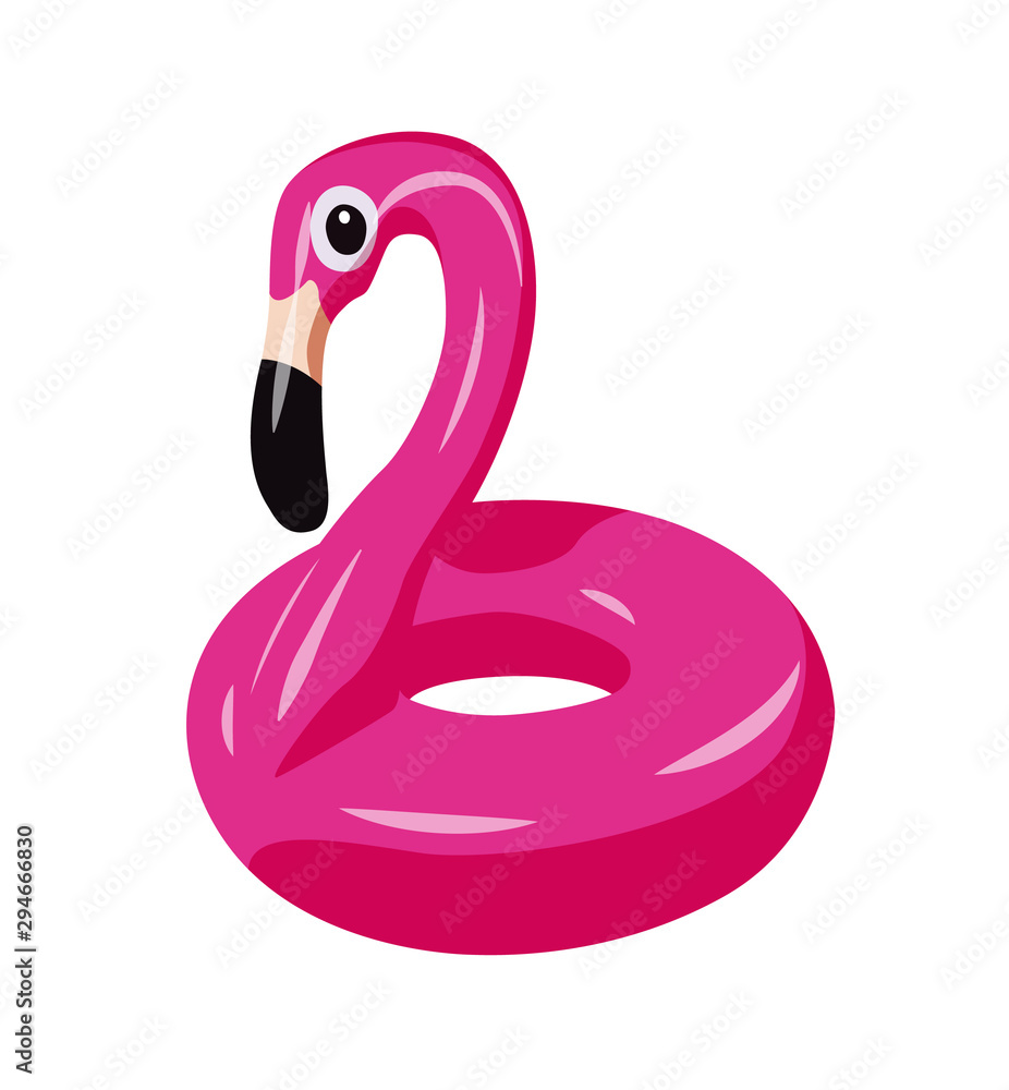 swim tube flamingo vector illustration swim tube flamingo vector illustration