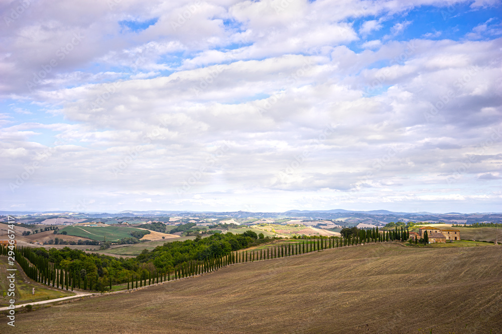 rural landscape on the Tuscany hills