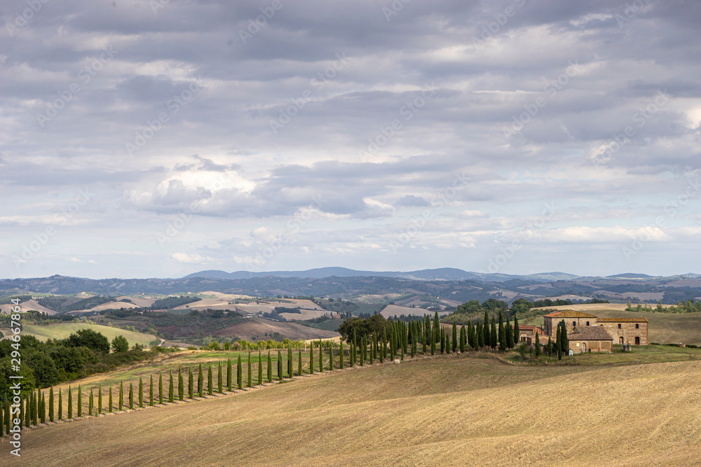 landscape on the hills of the Tuscany