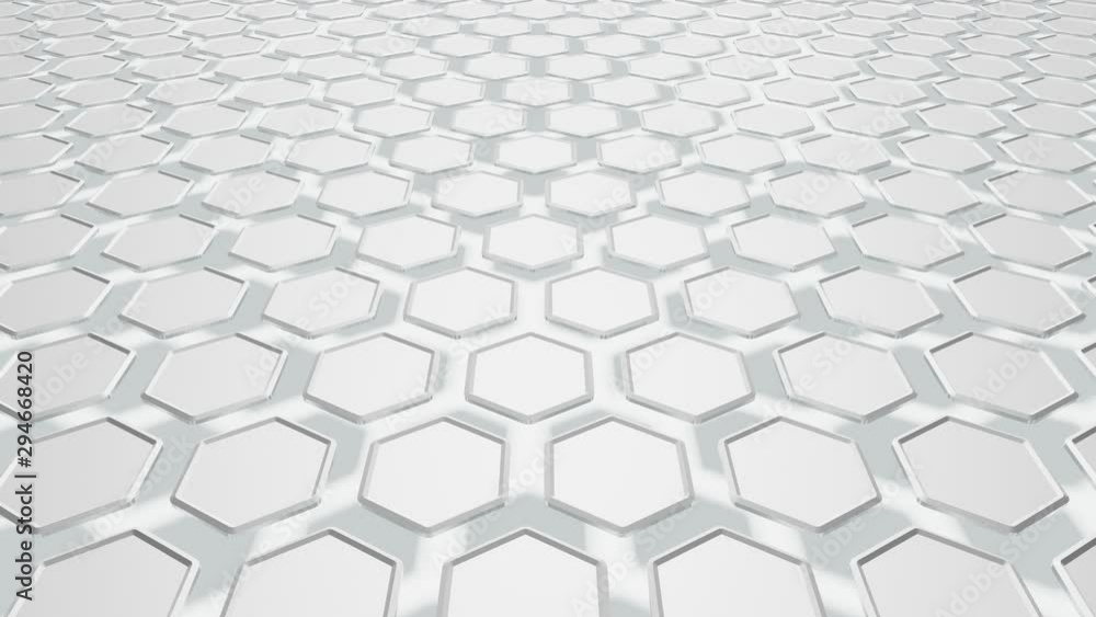 Moving texture shadows of honeycombs, hexagons.3D animation Moving texture shadows of honeycombs, hexagons.3D animation