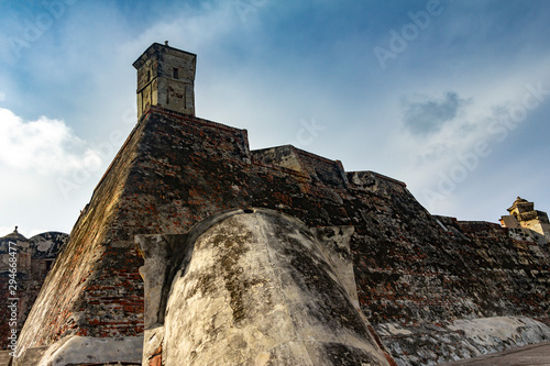 Vista desde abajo Castillo San Felipe Cartagena Colombia photo