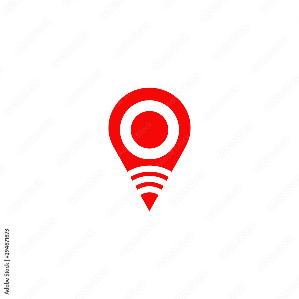 Pin location icon logo design vector template Pin location icon logo design vector template
