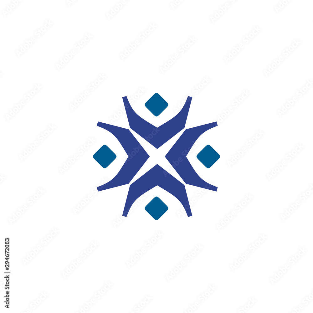 Community and adoption care logo design vector template Community and adoption care logo design vector template
