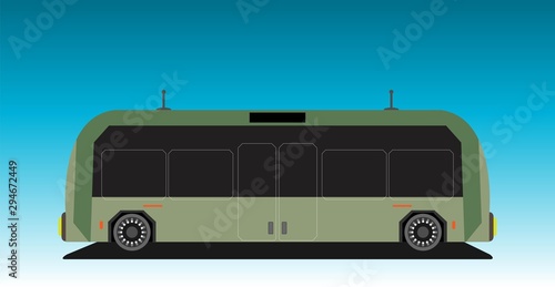 Driverless Autonomous Self driving  bus