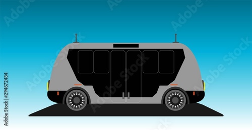 Driverless Autonomous Self driving  bus