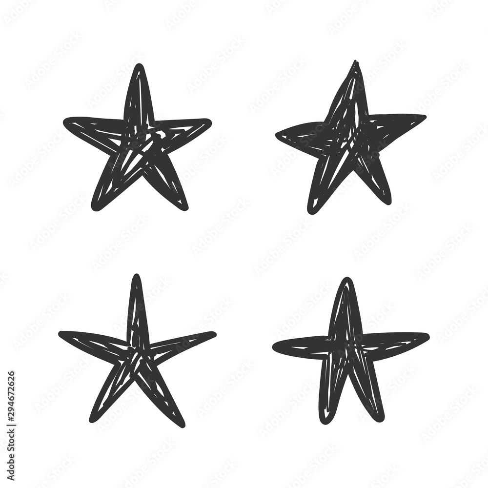 Star doodles collection. Hand drawn stars set. Cute vector sketches. Star doodles collection. Hand drawn stars set. Cute vector sketches.
