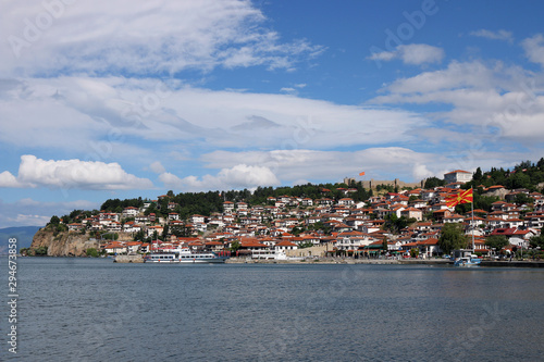 Ohrid town and Lake Ohrid North Macedonia © goce risteski