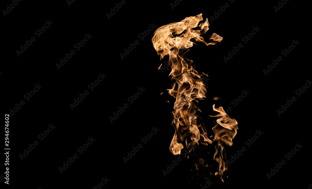 Fire flames on black background. fire on black background isolated. fire patterns Fire flames on black background. fire on black background isolated. fire patterns