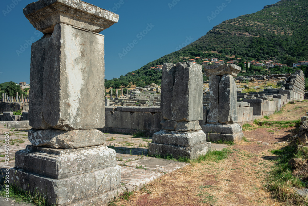 Impressions  of Ancient Messini at Peloponnese, Greece