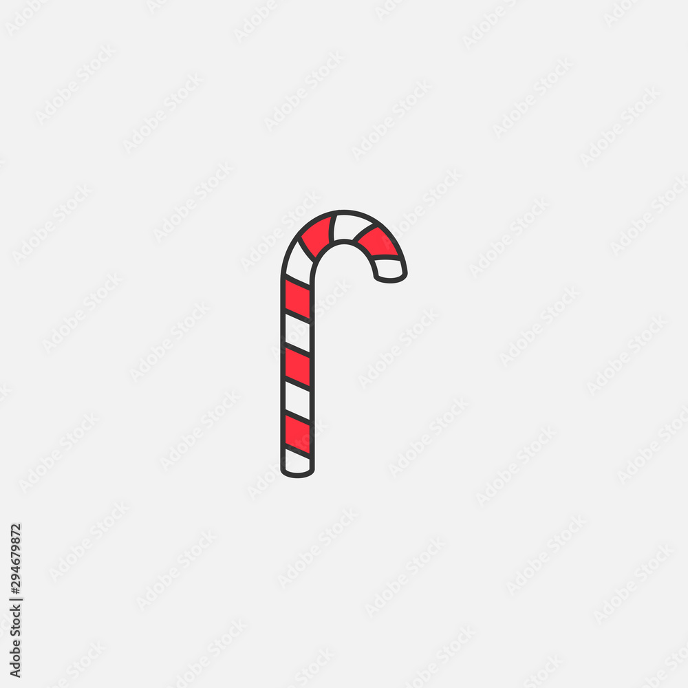 Christmas candy icon on a white background. Vector illustration. Christmas candy icon on a white background. Vector illustration.
