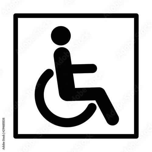 Disability icon vector illustration isolated