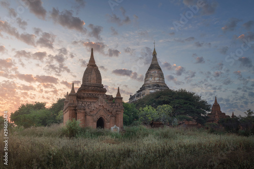 Shwesandaw Pagoda at Sunset  Bagan  Myanmar