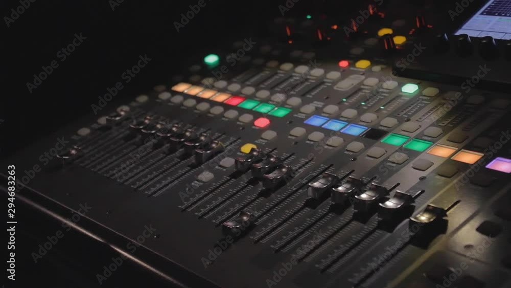 Man hands mixing during a concert. Live Music Man hands mixing during a concert. Live Music