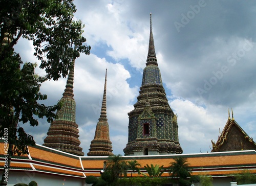 Templo budista de Bangkok  Tailandia .